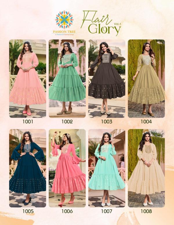 Flair Glory Vol 1 By Passion Tree Designer Georgette Kurti Collection